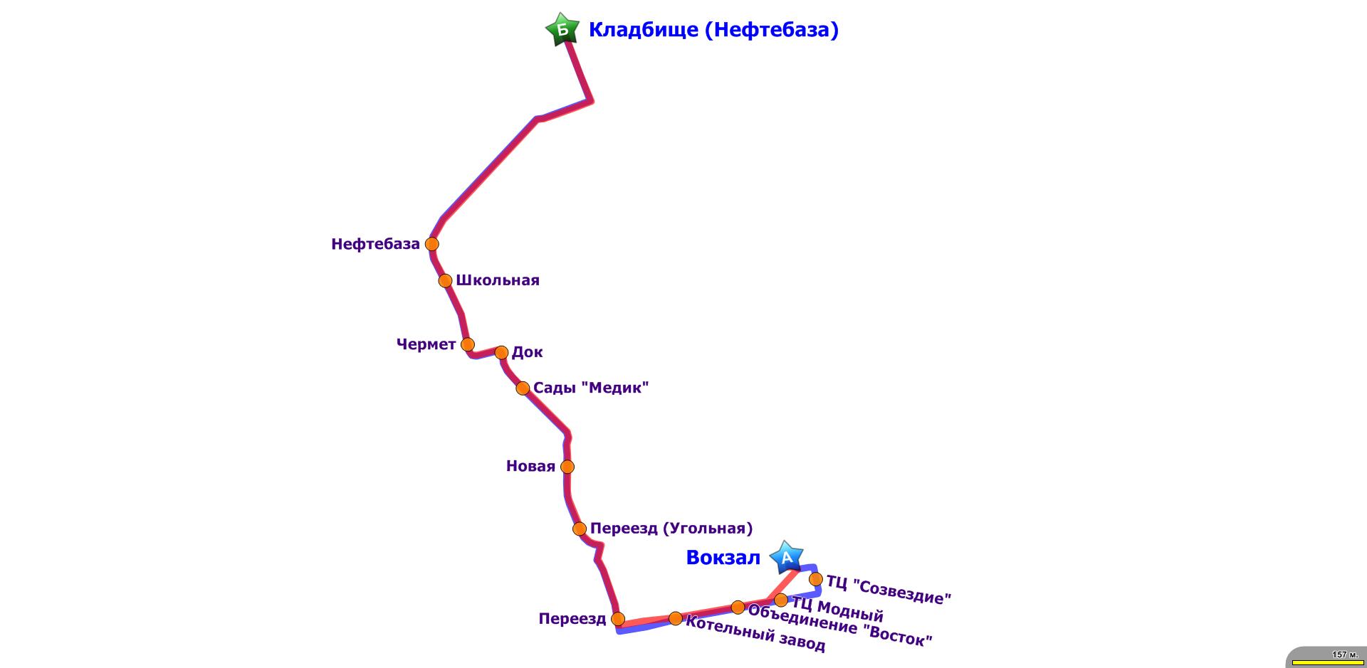 Карта автобусов бийск